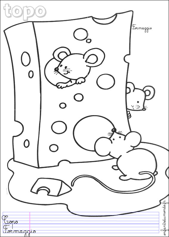 coloriage souris 1